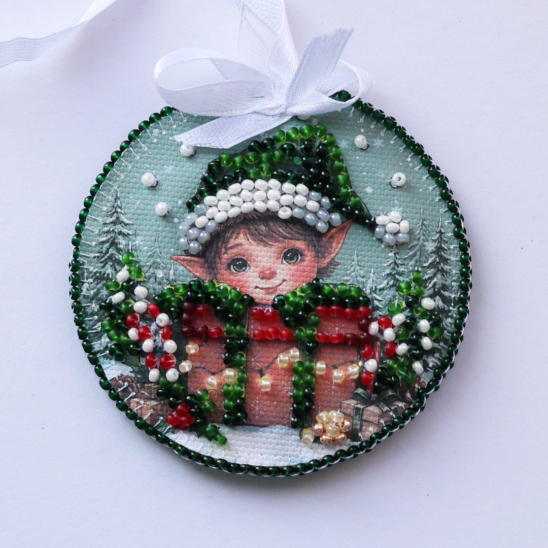 Fairy-Tale Elf Bead Embroidery Decoration Kit by Abris Art ABT-068