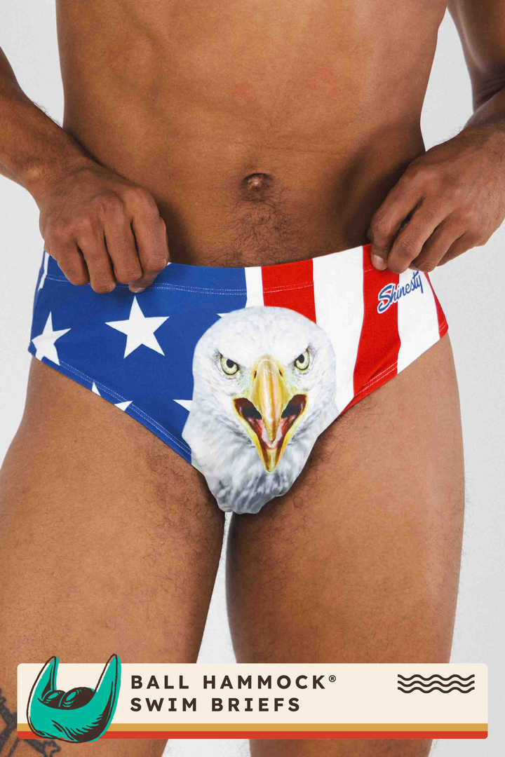 The Mascot | American Flag Ball Hammock® Pouch Swim Brief