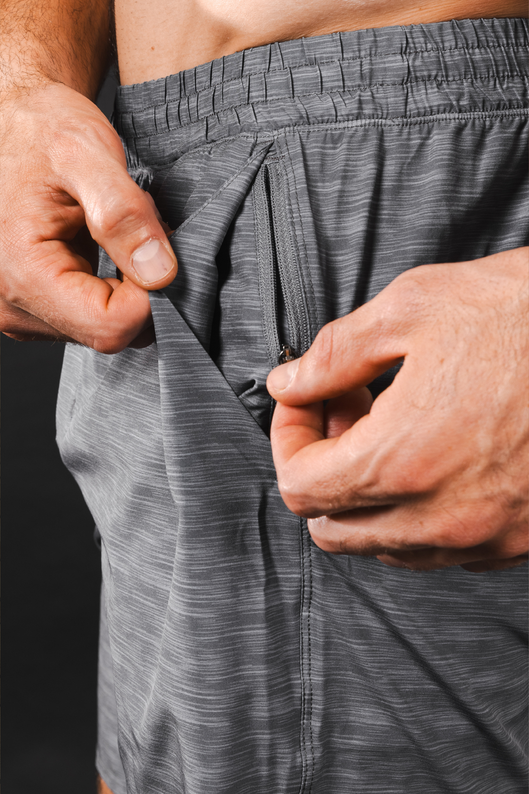 The Finish Line | Grey and Red Ball Hammock® 9 Inch Athletic Shorts