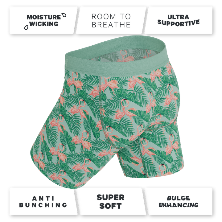 The Flamboyance | Flamingo Ball Hammock® Boxer - Long Leg
