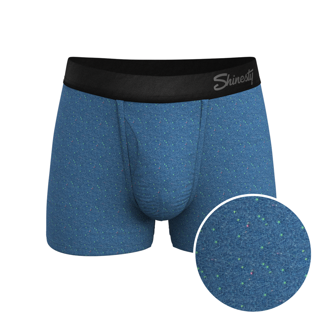 The Fleck Me | Heather Blue Flecked Ball Hammock® Pouch Trunks Underwear
