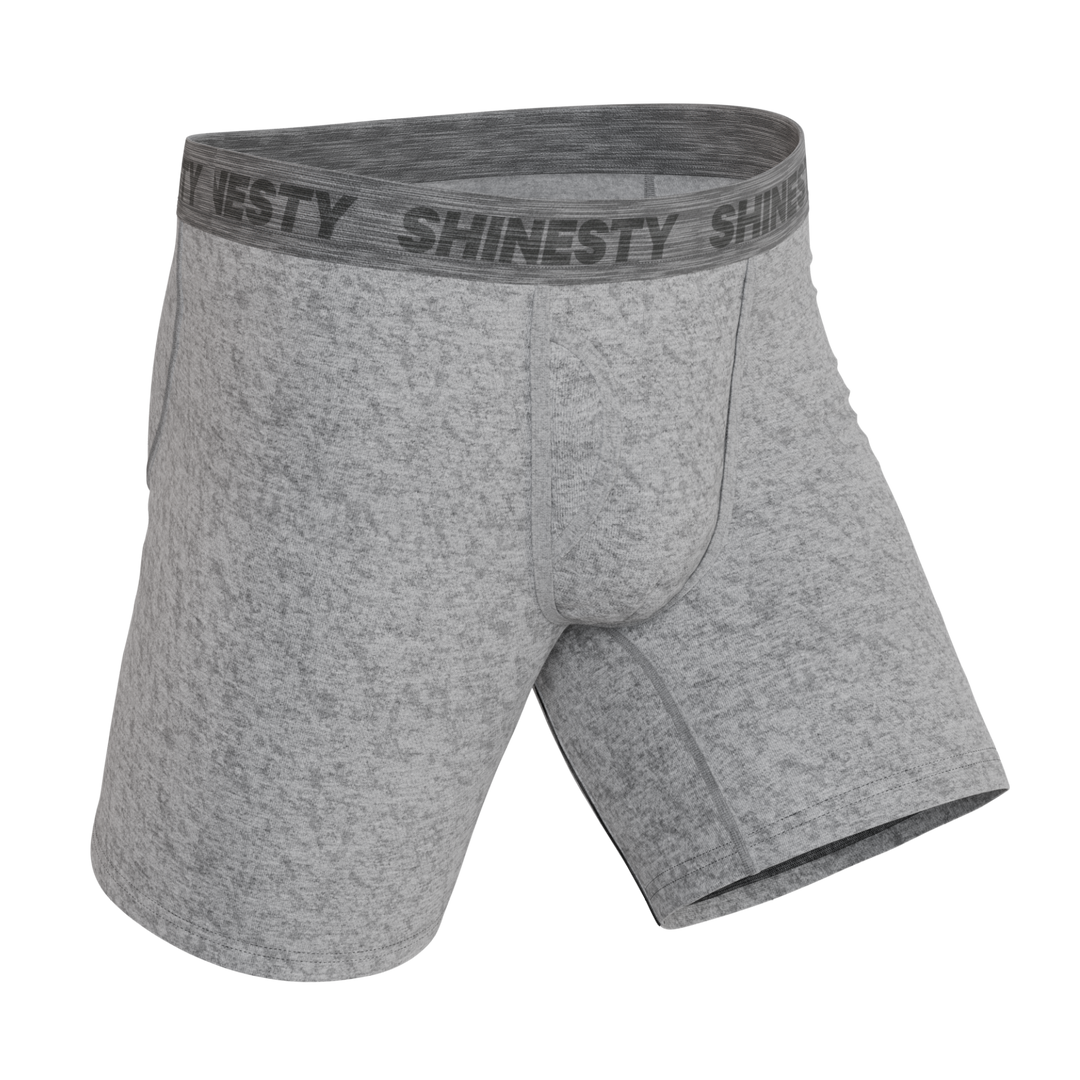 The Flintstone | Heather Grey and Black Ball Hammock® Boxer - Long Leg
