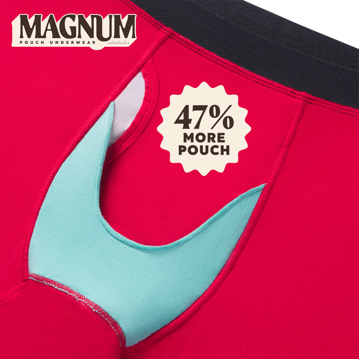 The Flintstone | Heather Grey and Black Ball Hammock® Magnum Big Pouch Underwear