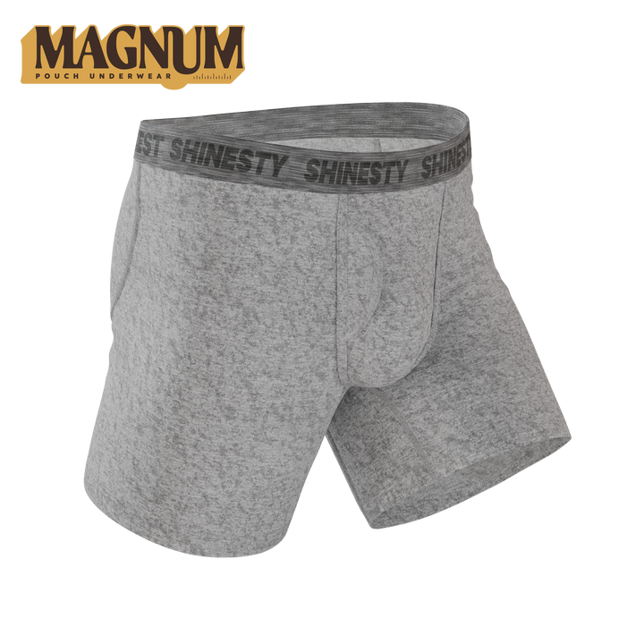 The Flintstone | Heather Grey and Black Ball Hammock® Magnum Big Pouch Underwear