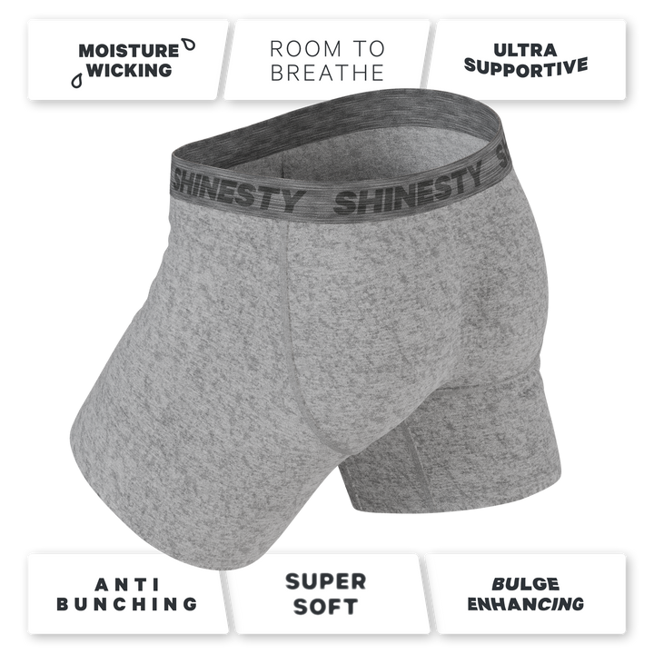 The Flintstone | Heather Grey and Black Ball Hammock® Pouch Underwear