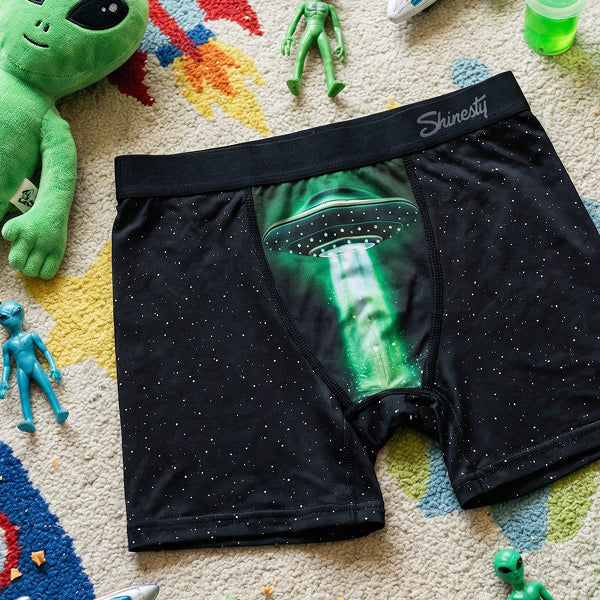 The Flying Saucer | UFO Boy's Boxer Briefs