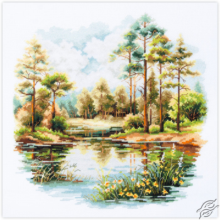 Forest Lake Counted Cross Stitch Kit by Magic Needle 70-39