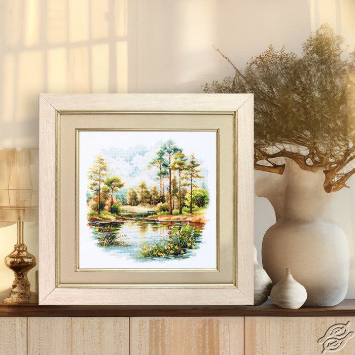 Forest Lake Counted Cross Stitch Kit by Magic Needle 70-39