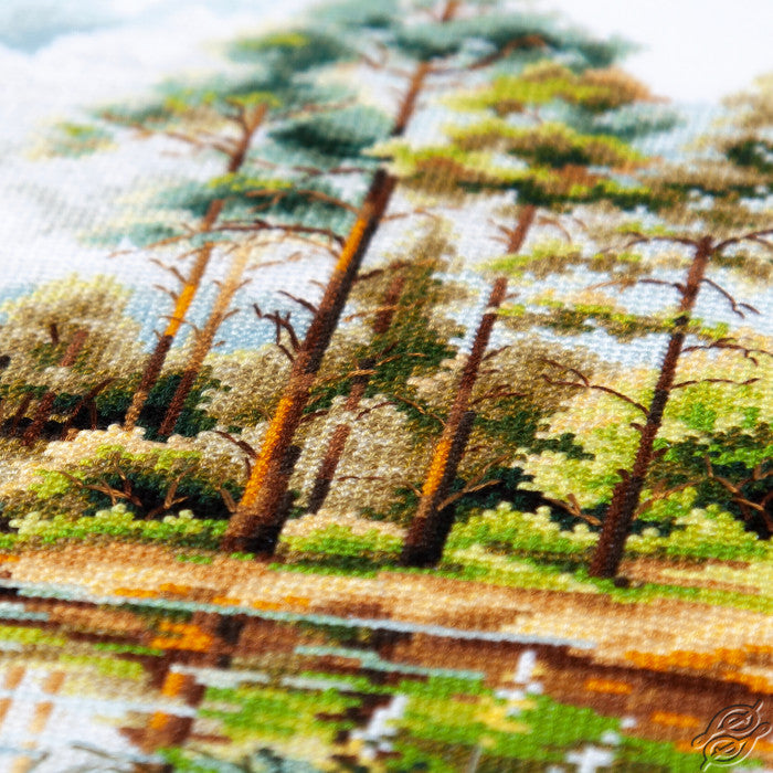 Forest Lake Counted Cross Stitch Kit by Magic Needle 70-39