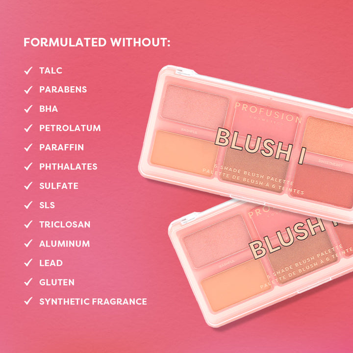 Blush 6 Shade Face Palette