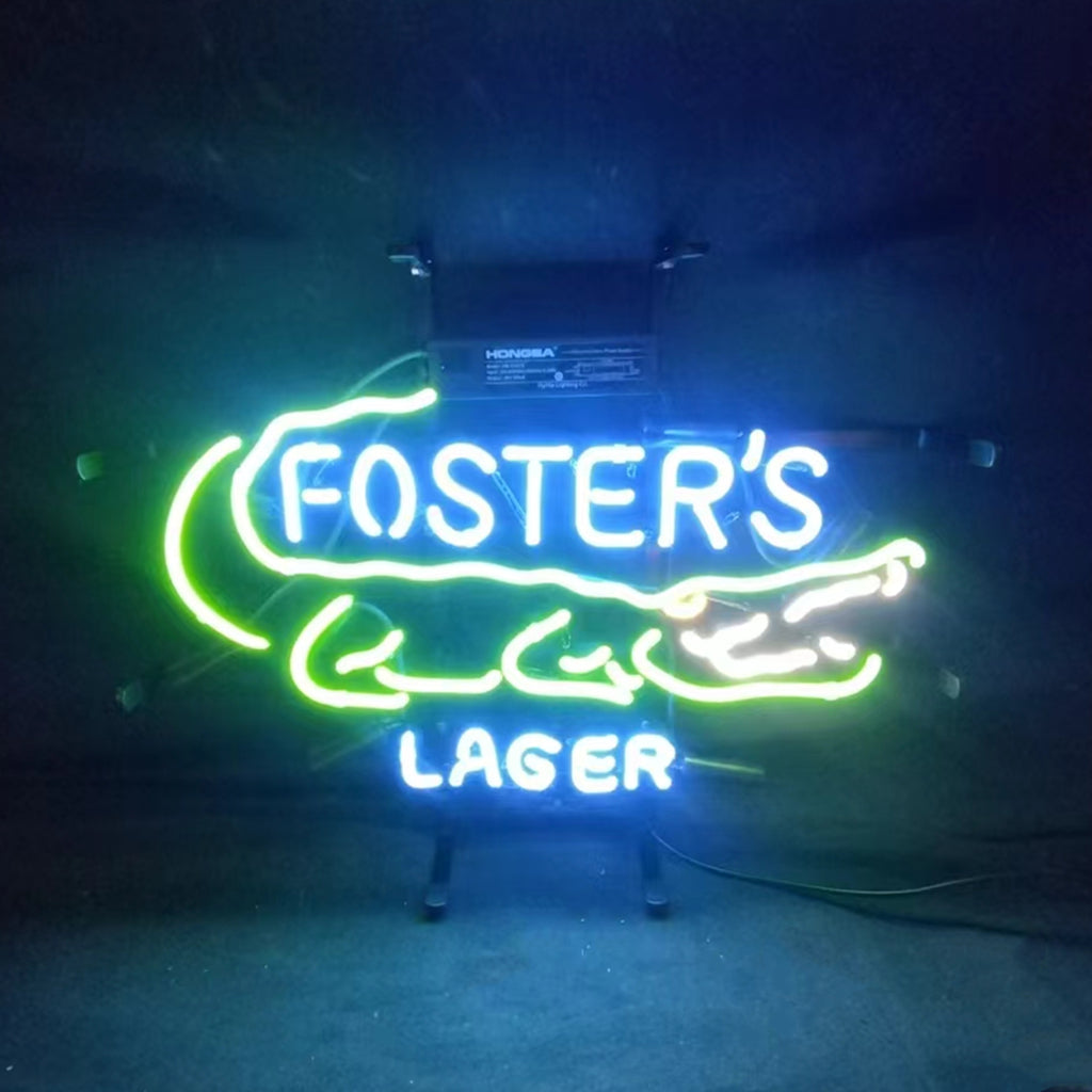 Foster's Lager Gator Neon Signs