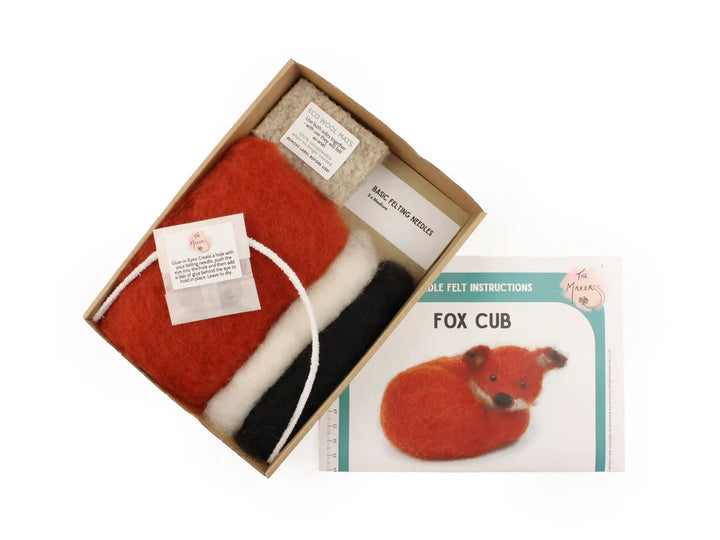 Felting Kit - Fox Cub Small Needle Felt Kit