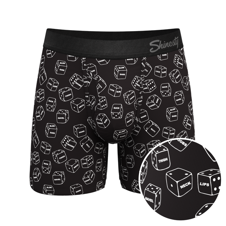 The Free For All | Glow In The Dark Dice Ball Hammock® Pouch Underwear With Fly