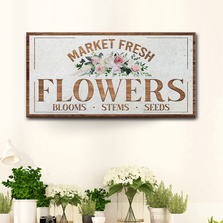 Fresh Flower Market Sign II