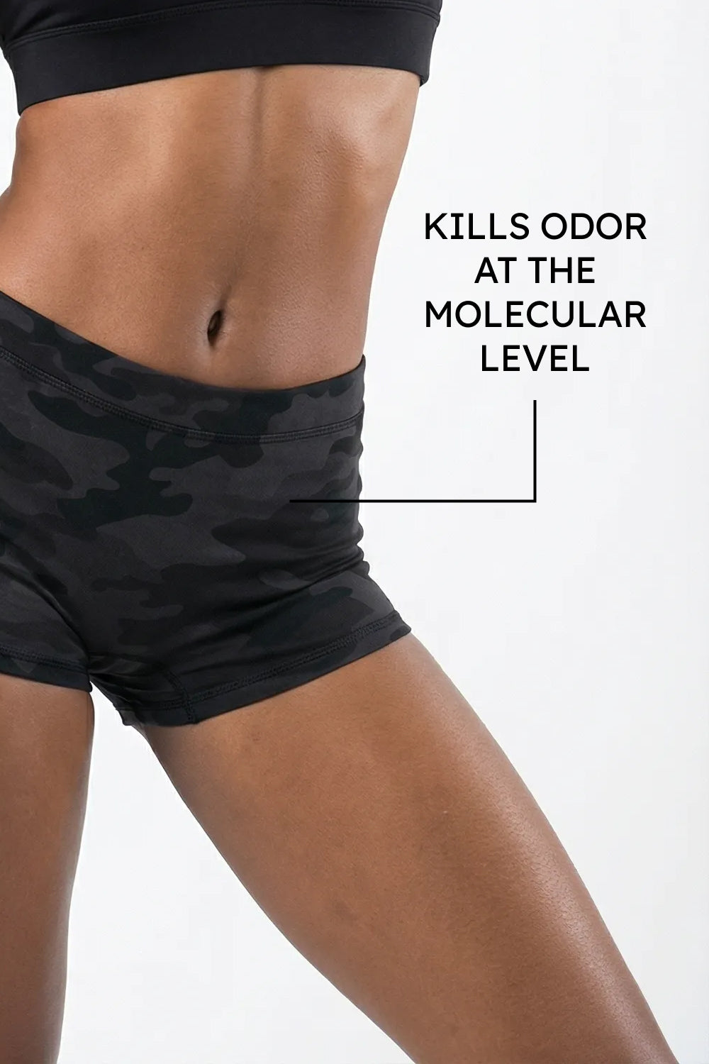 The Darkside | Black Camouflage Fart Proof Boyshort Underwear