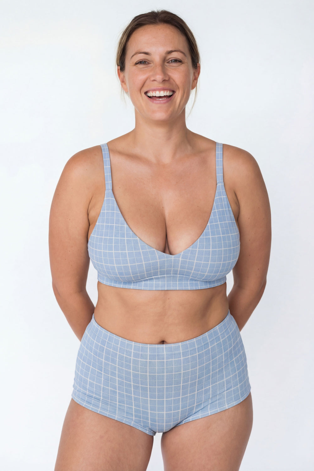 The Spick & Span | Window Pane Plaid Boob Hammock™ Busty Bralette
