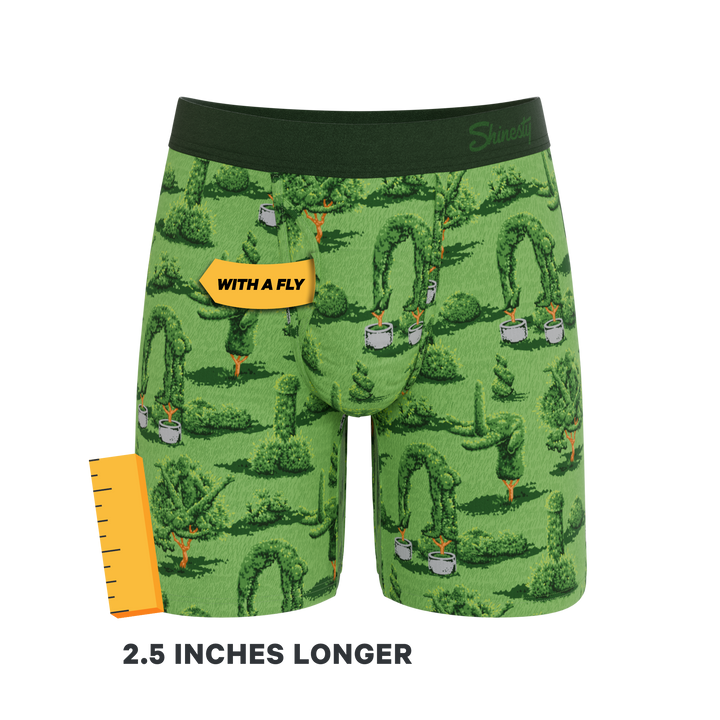 The Full Bush Bush Club | Naughty Landscaping Long Leg Ball Hammock® Pouch Underwear With Fly