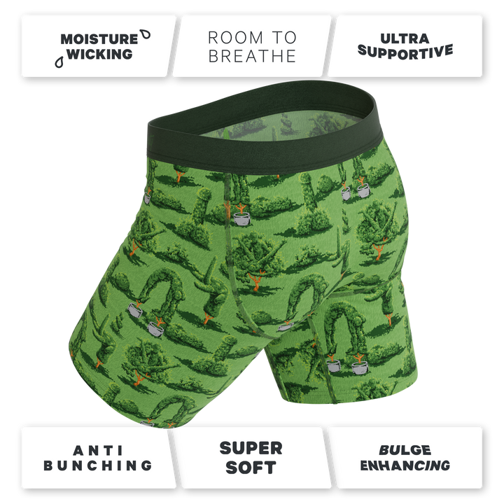The Full Bush Bush Club | Naughty Landscaping Long Leg Ball Hammock® Pouch Underwear With Fly