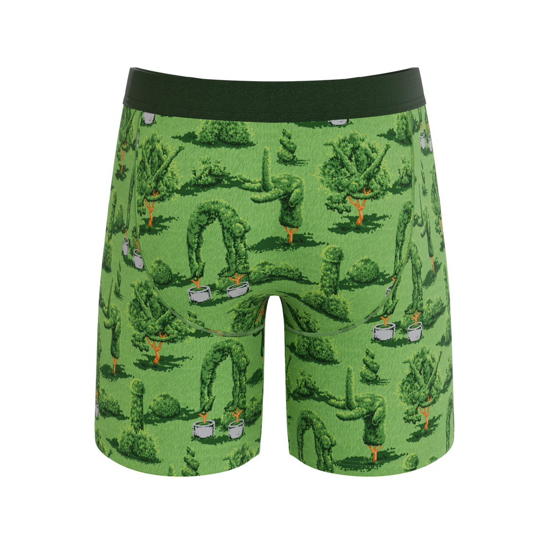 The Full Bush Bush Club | Naughty Landscaping Long Leg Ball Hammock® Pouch Underwear With Fly