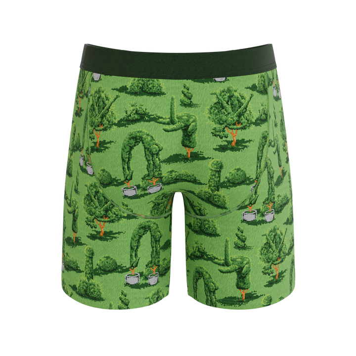 The Full Bush Bush Club | Naughty Landscaping Long Leg Ball Hammock® Pouch Underwear With Fly