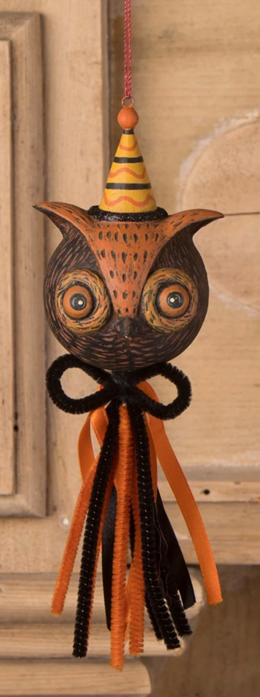 Eavesdrop Owl Tassel Ornament by Johanna Parker