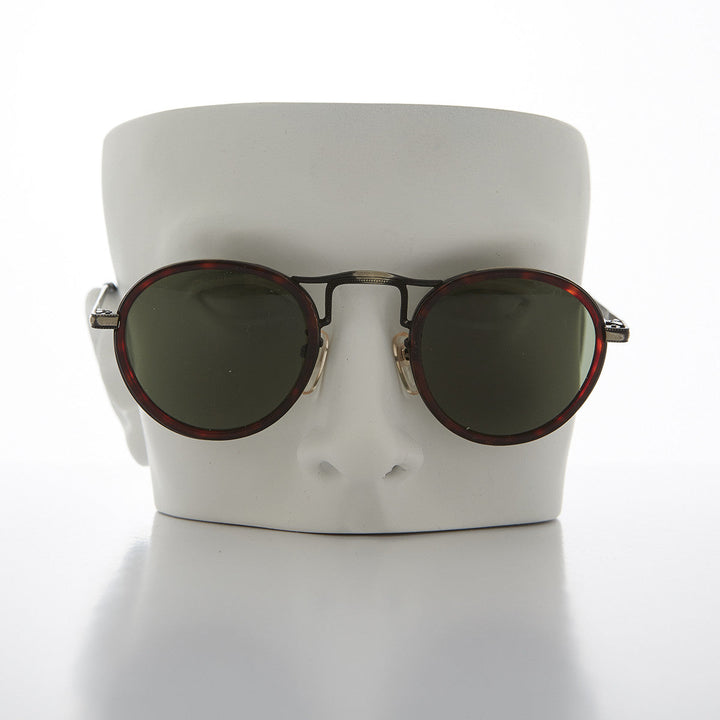 Round Gentlemen's Victorian Hybrid Aviator Vintage Sunglass - Gatsby 2
