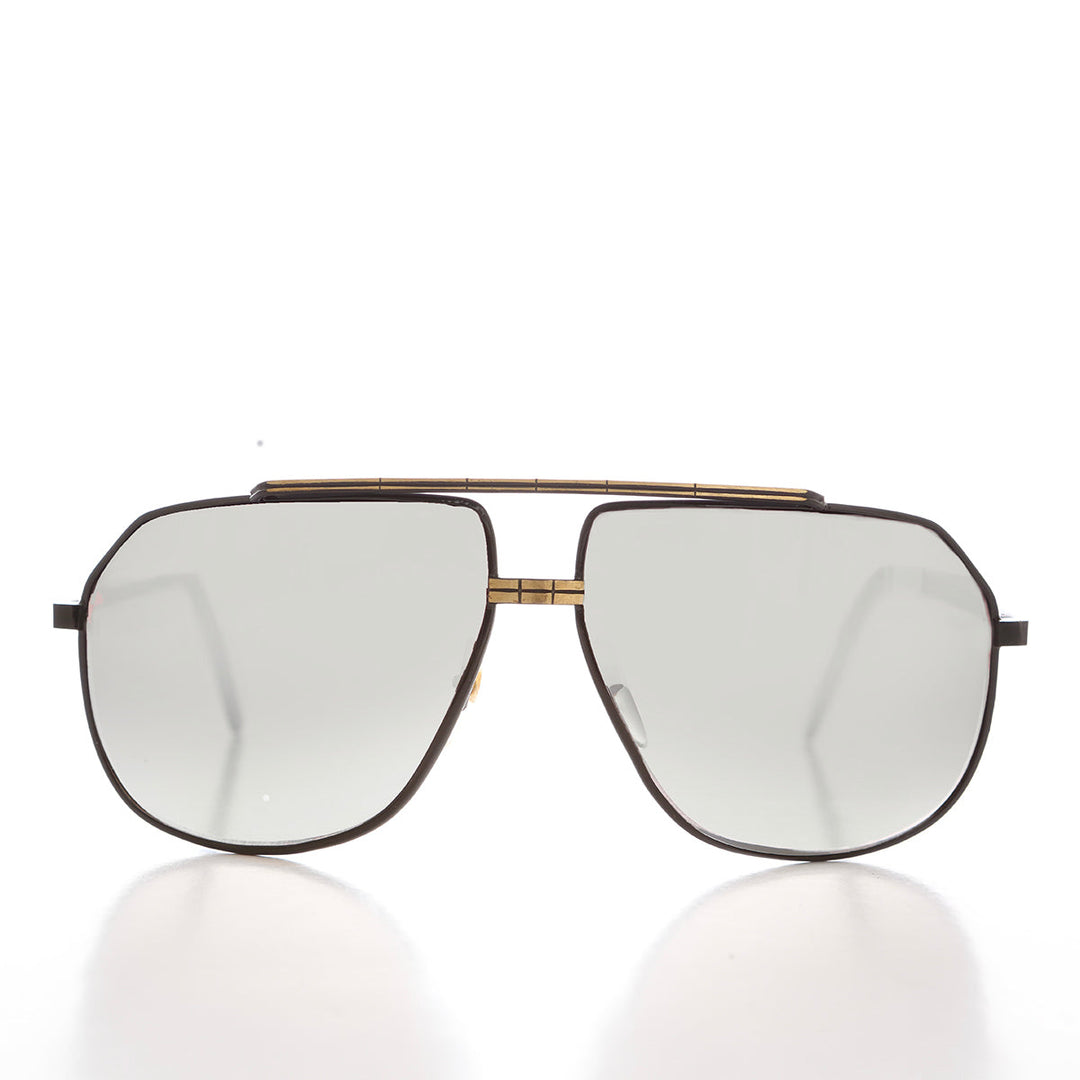 Large Square 80s Aviator Sunglasses - Gibbons