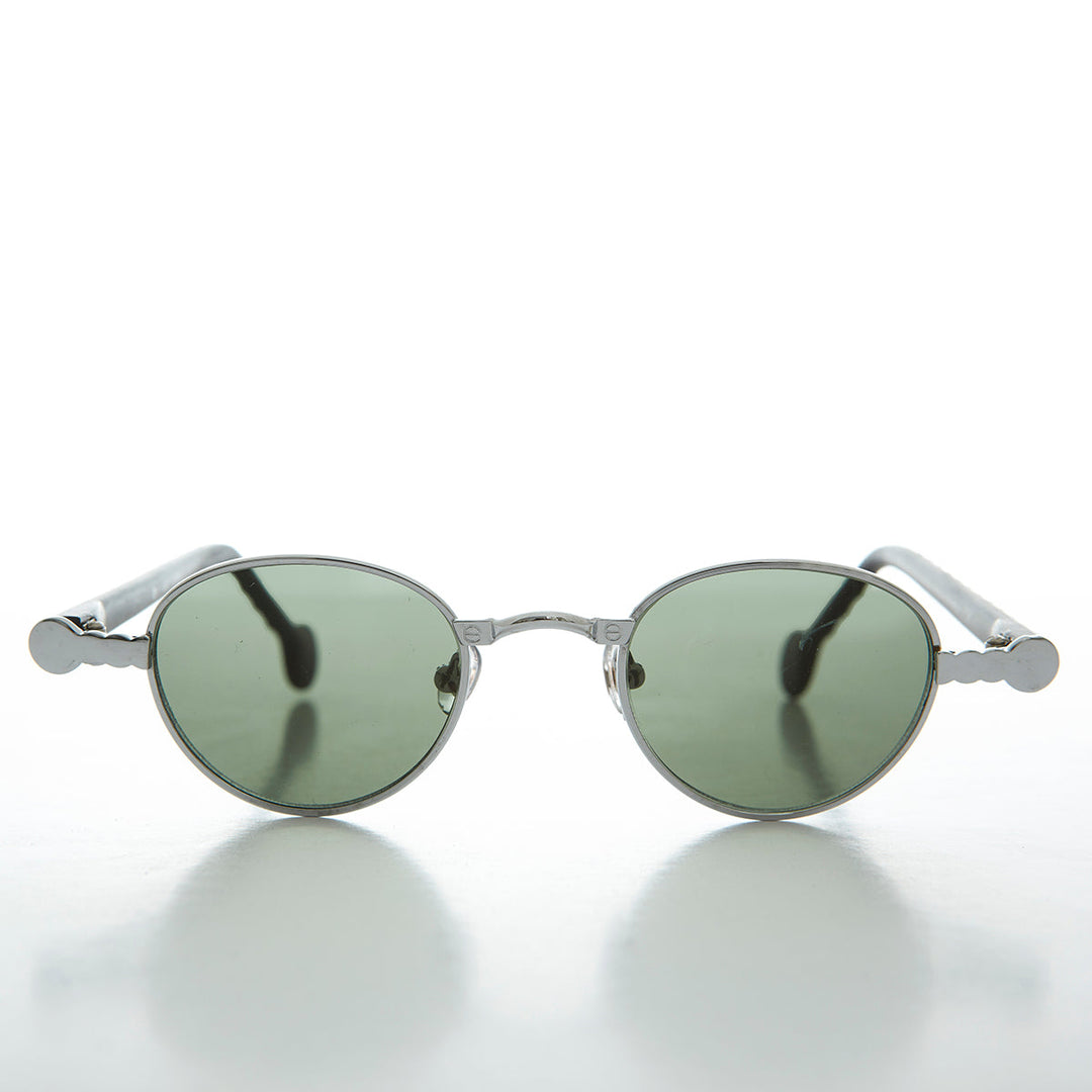 90s Metal Steampunk Victorian Wide Frame Vintage Sunglass - Gideon