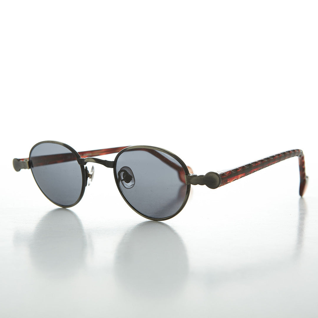90s Metal Steampunk Victorian Wide Frame Vintage Sunglass - Gideon