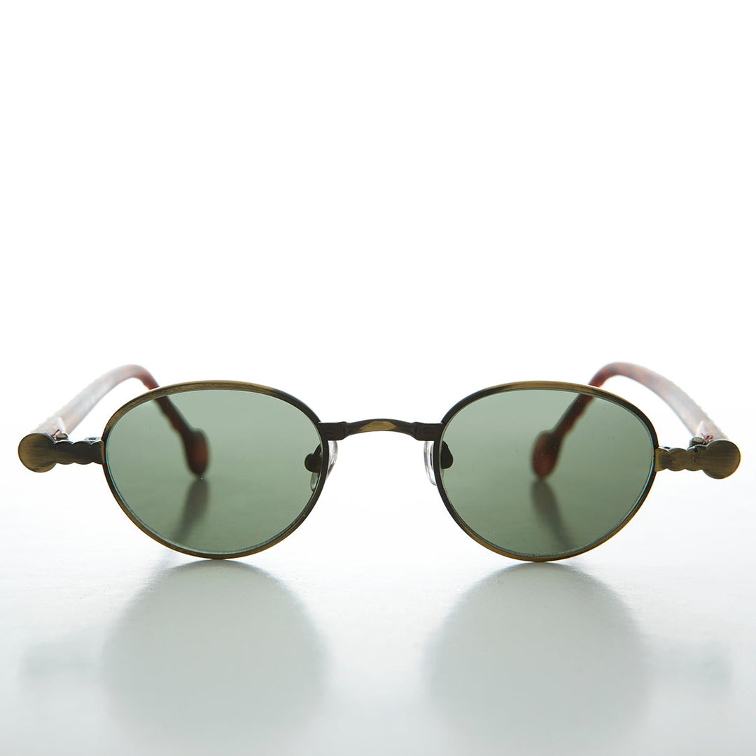 90s Metal Steampunk Victorian Wide Frame Vintage Sunglass - Gideon