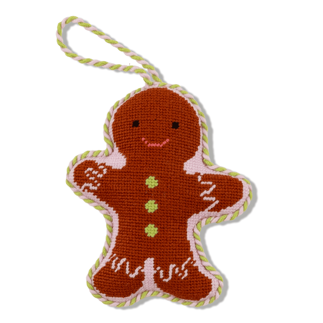 Needlepoint Icon Ornament - Gingerbread