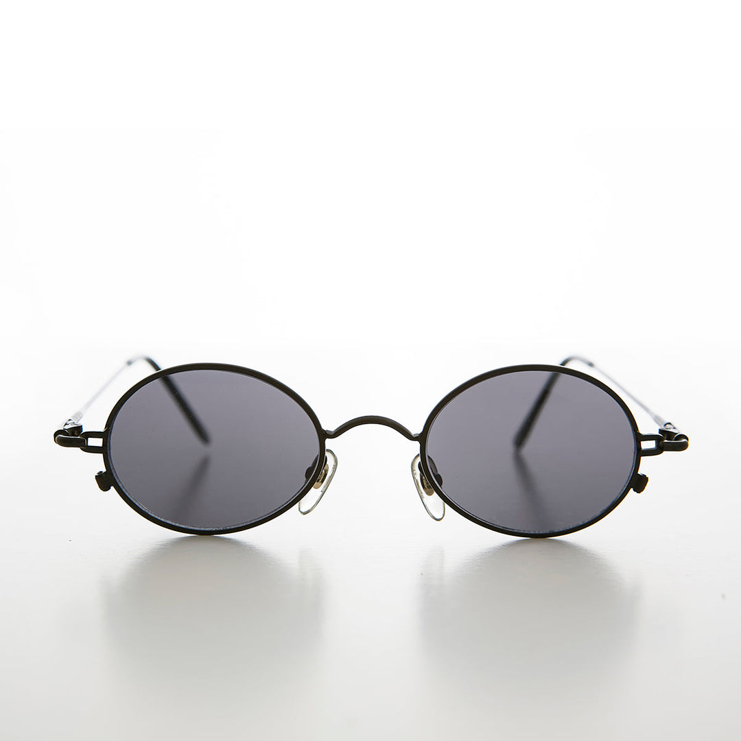Oval Metal Spectacles 90s Vintage Sunglasses - Greco