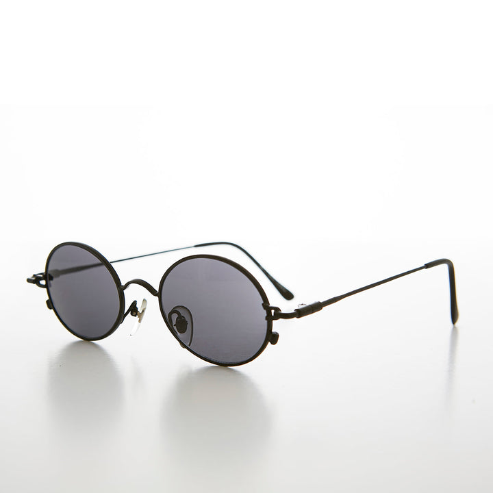 Oval Metal Spectacles 90s Vintage Sunglasses - Greco