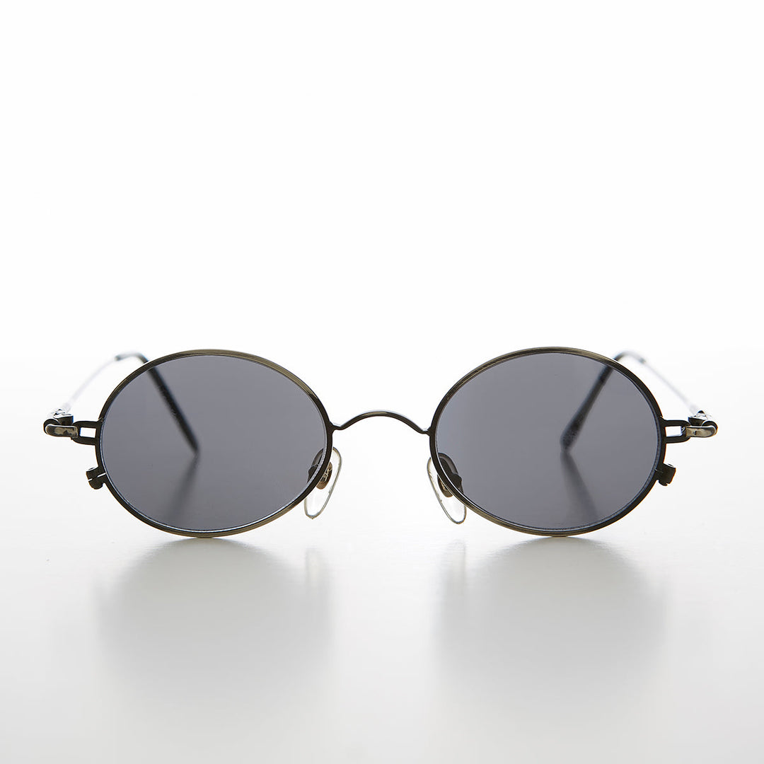 Oval Metal Spectacles 90s Vintage Sunglasses - Greco
