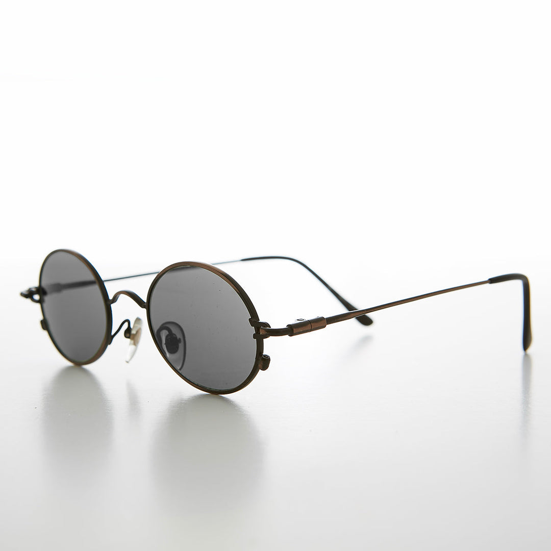 Oval Metal Spectacles 90s Vintage Sunglasses - Greco
