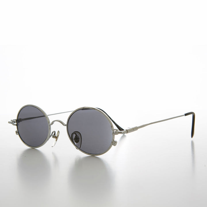 Oval Metal Spectacles 90s Vintage Sunglasses - Greco