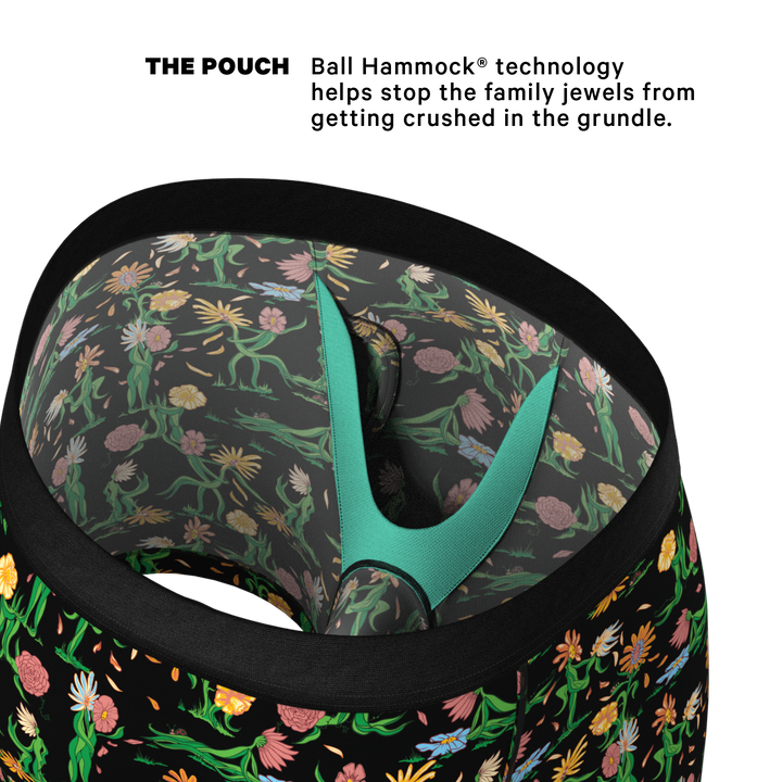 The Garden Of Breedin | Flower Print Ball Hammock® Pouch Underwear With Fly