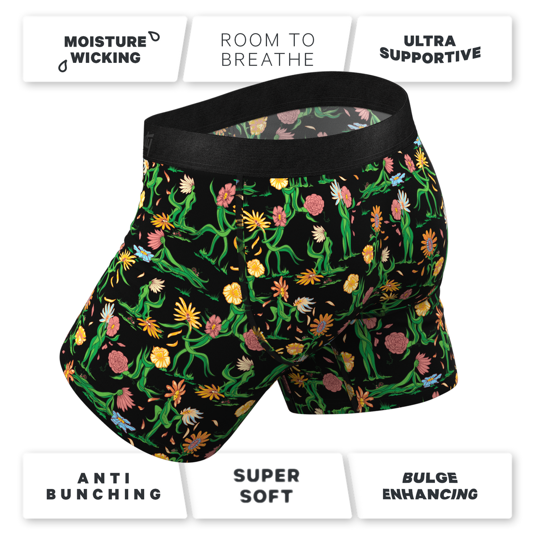 The Garden Of Breedin | Flower Print Ball Hammock® Pouch Underwear With Fly