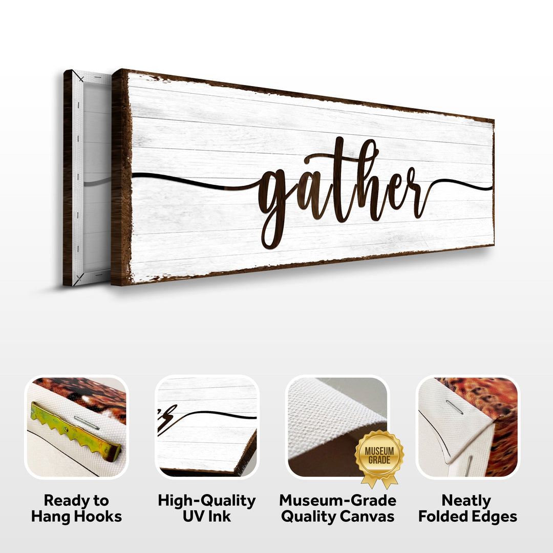 Gather Wall Art Sign II