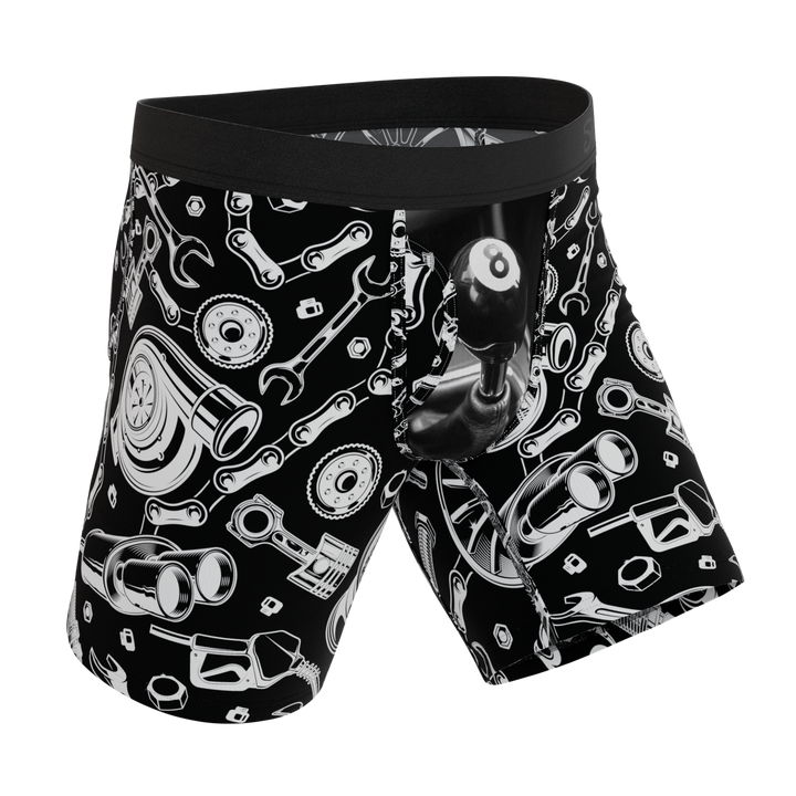 The Gear Head | Stick Shift Ball Hammock® Boxer - Long Leg