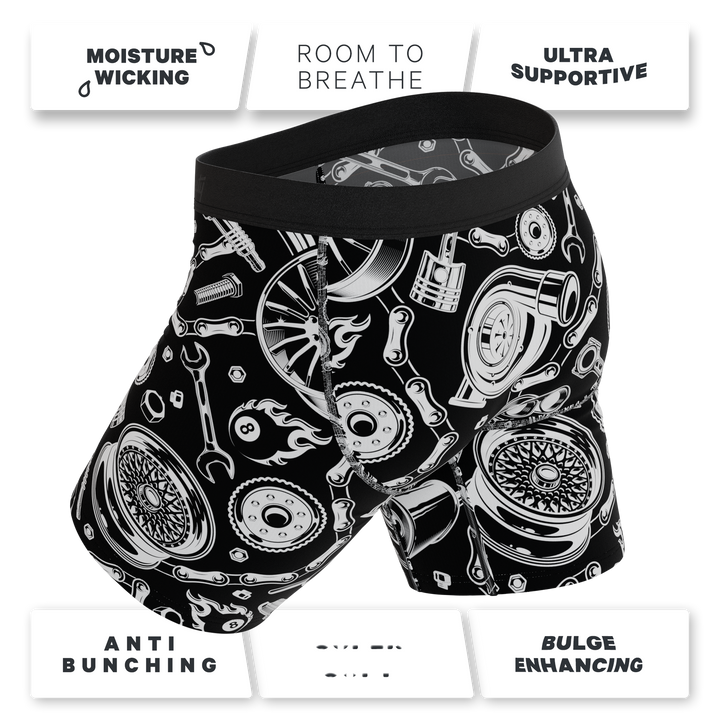 The Gear Head | Stick Shift Ball Hammock® Boxer - Long Leg