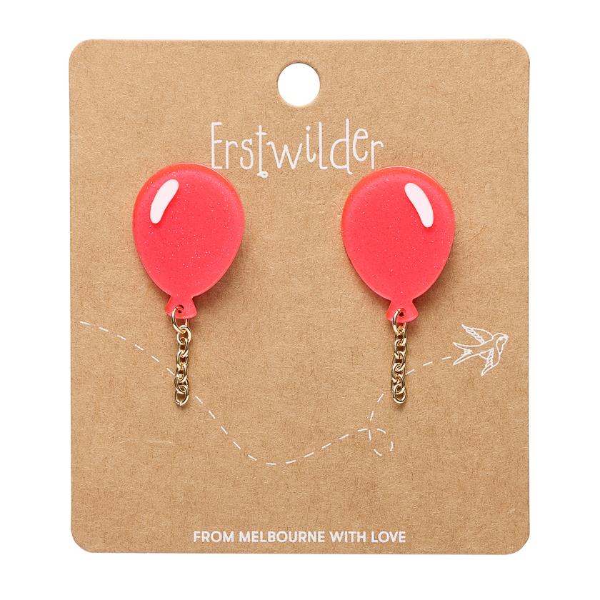 Balloons Drop Earrings – Pink by Erstwilder