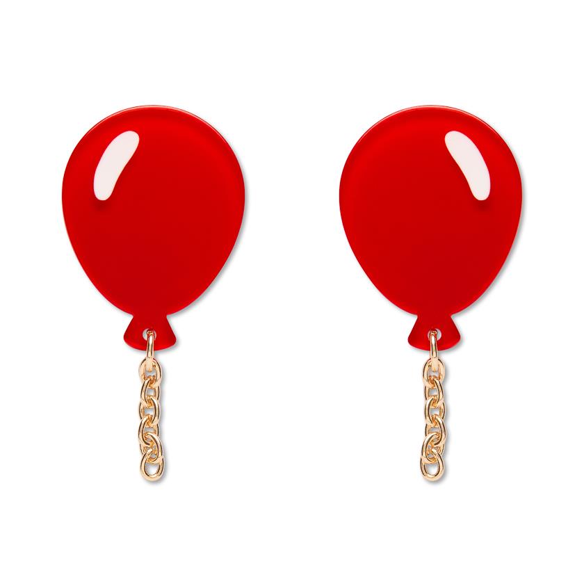 Balloons Drop Earrings – Red by Erstwilder