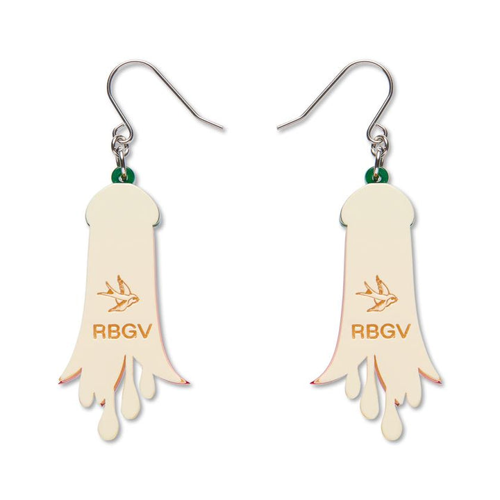Common Correa Drop Earrings – Erstwilder x Royal Botanic Gardens Victoria styled detail