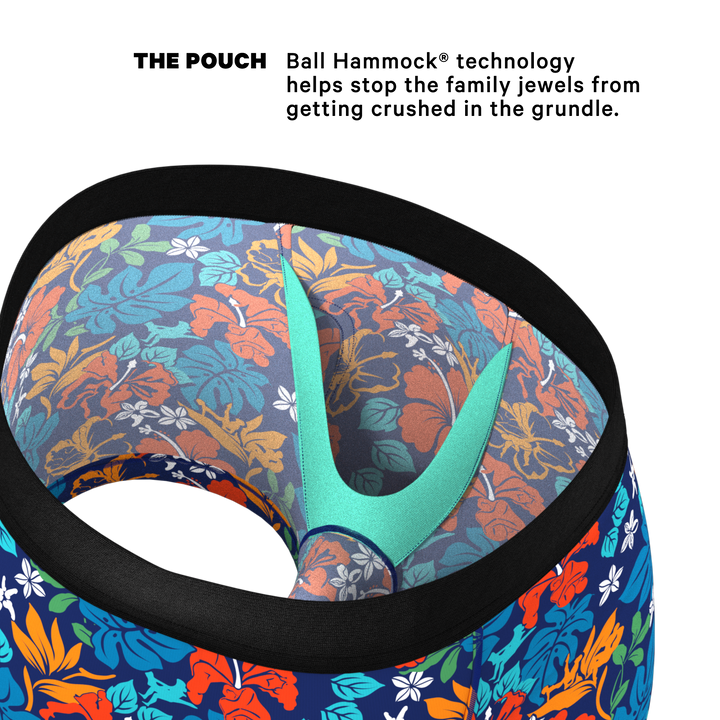 The Get Lei'd | Naughty Tropical Ball Hammock® Pouch Trunks Underwear