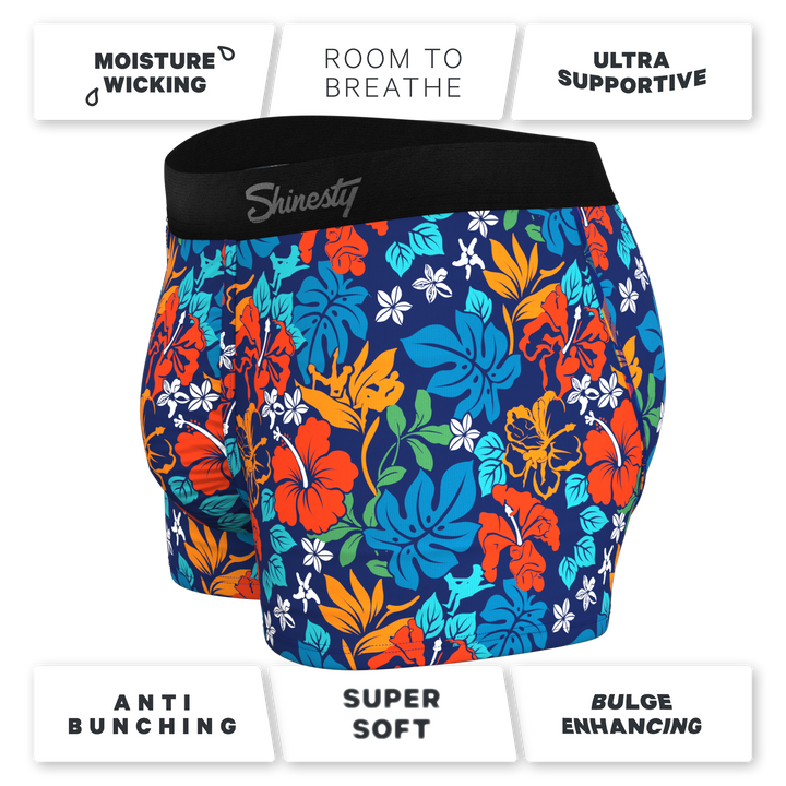 The Get Lei'd | Naughty Tropical Ball Hammock® Pouch Trunks Underwear