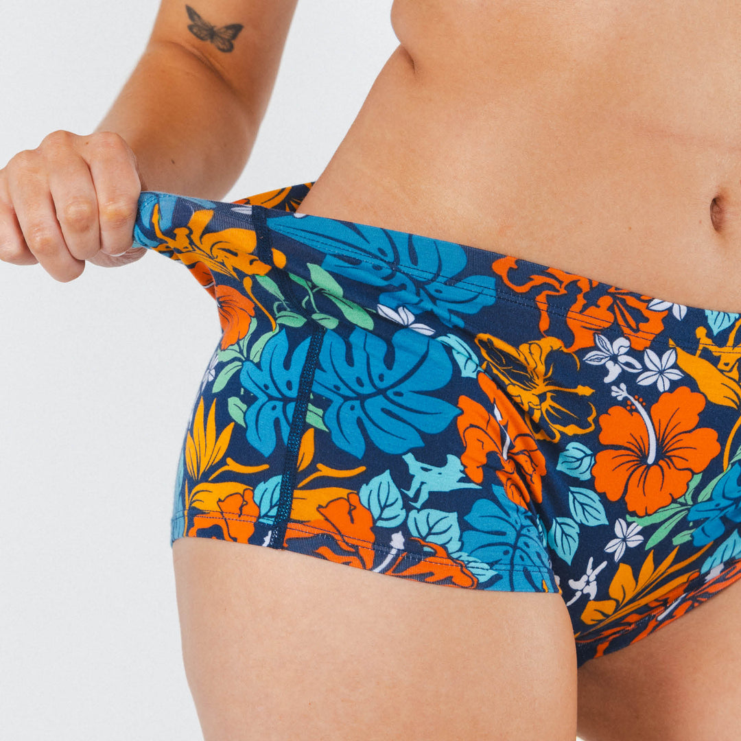 The Get Lei'd | Naughty Tropical Modal Boyshort Underwear
