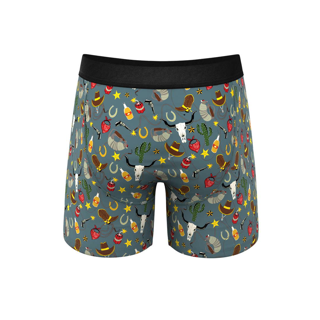 The Giddy Up | Sheriff Badge Ball Hammock® Pouch Underwear With Fly