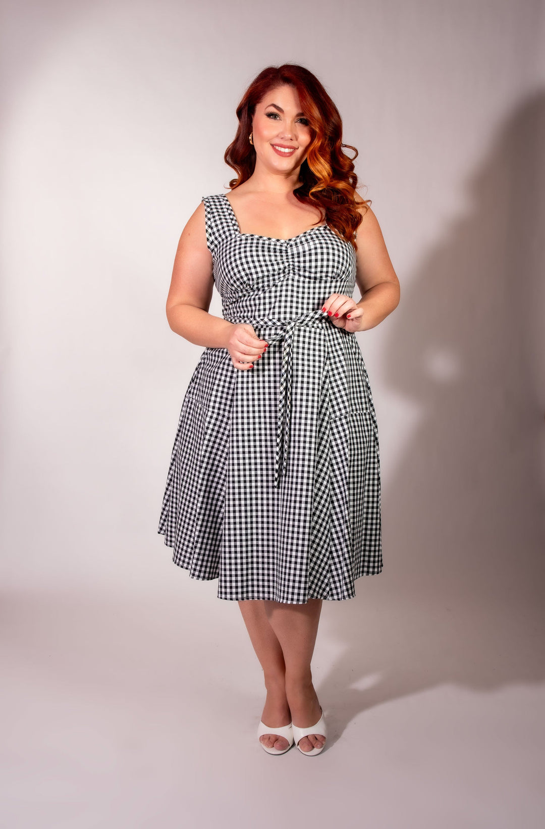 Sadie Dress - Black Gingham