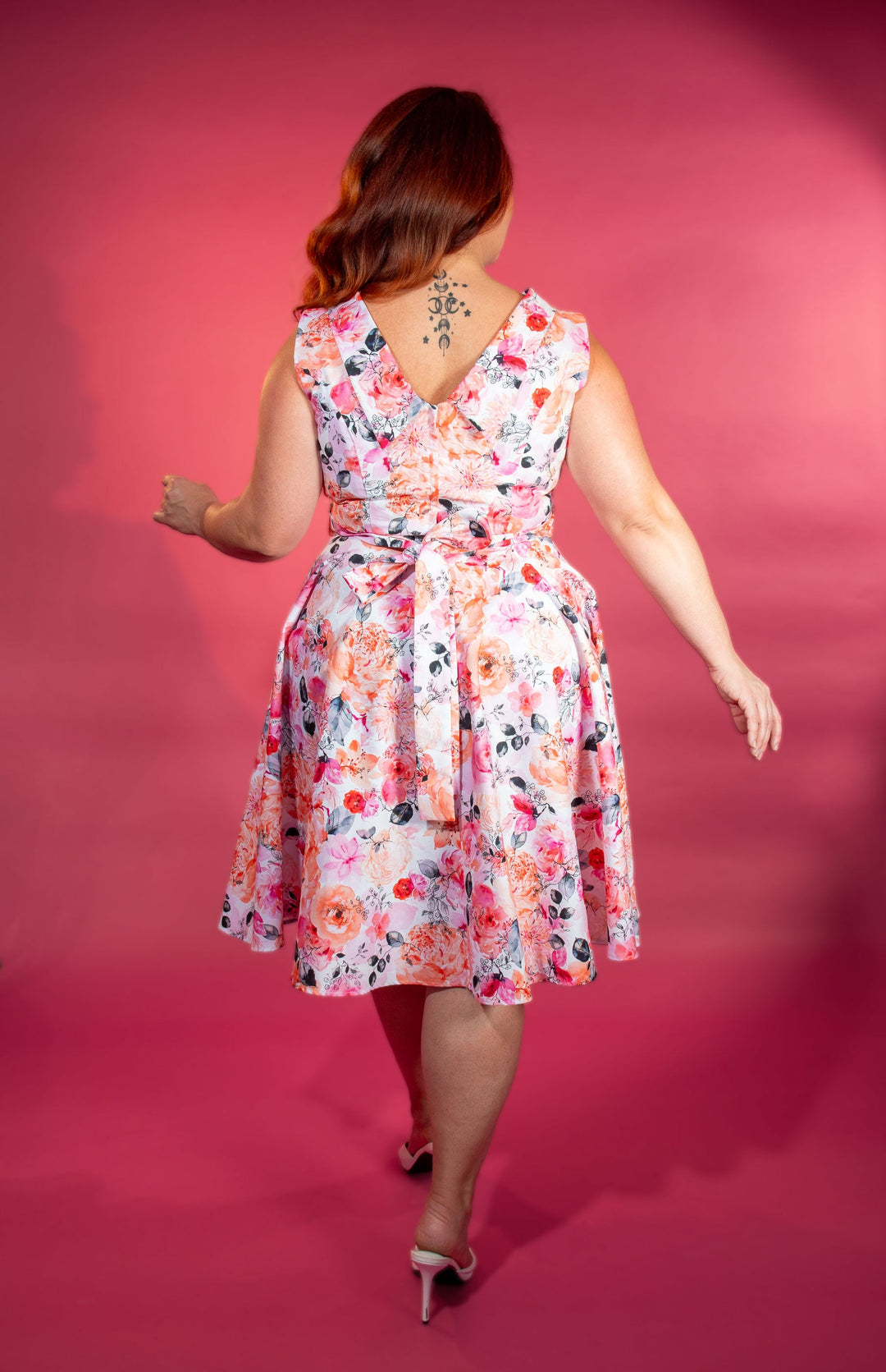 Suzette Dress - Coral Bouquet